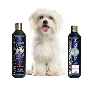 Certech-Super Benek SUPER BENO PROFESSIONAL mokry szampon DLA MALTAŃCZYKA+ODŻYWKA DO SIERŚCI JASNEJ 2x250ml) 54522-uniw - Szampony i odżywki dla psów - miniaturka - grafika 1