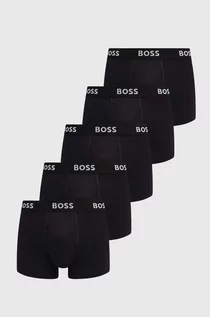 Majtki męskie - BOSS bokserki bawełniane 5-pack kolor czarny - Boss - grafika 1