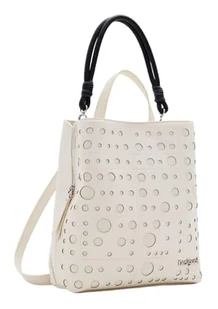 Desigual Women's Accessories PU plecak średni, biały, jeden rozmiar - Torebki damskie - miniaturka - grafika 1