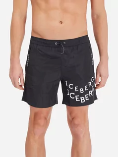 Kąpielówki męskie - Szorty kąpieloweIceberg Medium Boardshort ICE1MBM06 L Czarny (8051884147178) - grafika 1