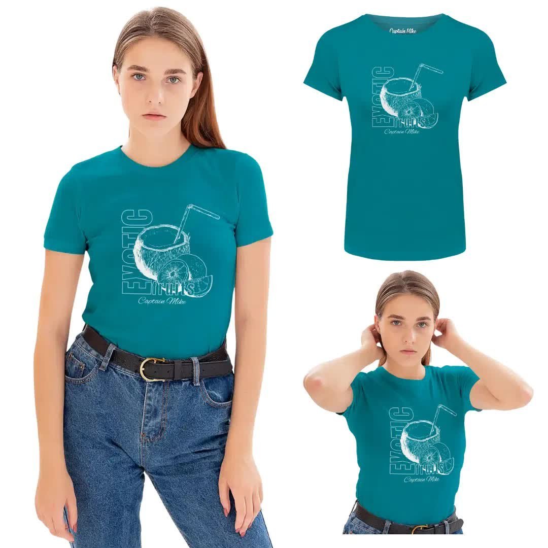 T-SHIRT damski koszulka TURECKA BAWEŁNA Captain Mike L