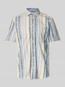 Koszule męskie - Koszula casualowa o kroju slim fit z kieszenią na piersi model ‘ARV’ - miniaturka - grafika 1