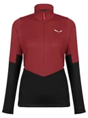 Bluzy damskie - Salewa Bluza polarowa "Puez" w kolorze czarno-czerwonym - miniaturka - grafika 1