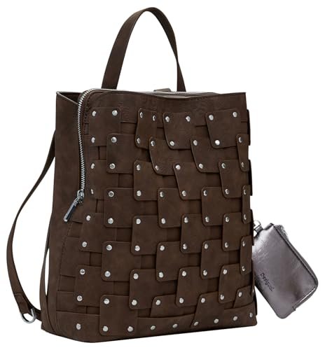 Desigual Back_New, Akcesoria PU Backpack Medium Women's, Brązowy brązowy, M