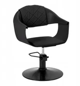 Fotele fryzjerskie - Activeshop Hair System Fotel fryzjerski Halo czarny czarny - miniaturka - grafika 1