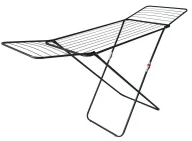 Suszarki na ubrania - Antracytowa Stojąca Suszarka Do Ubrań R7-K13 - miniaturka - grafika 1