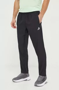 adidas Performance spodnie treningowe Gym+ kolor czarny gładkie - Spodnie męskie - miniaturka - grafika 1