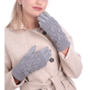 Rękawiczki Dual-Function Elegancep Popielaty - Rękawiczki - miniaturka - grafika 1