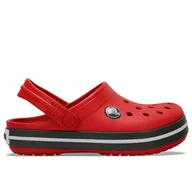 Klapki i japonki damskie - Klapki Crocs Toddler Crocband Clog 207005-6IB - czerwone - miniaturka - grafika 1