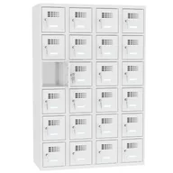 Szafki BHP - Socjalna szafa skrytkowa z 24 schowkami zamykanymi na klucz MSUS 346 - miniaturka - grafika 1