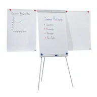 Prezentery i wskaźniki - Flipchart na trójnogu 68x105cm suchościeralno-magnetyczny z wysuwanymi ramionami NOBO - miniaturka - grafika 1