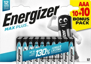 Energizer Energizer Max Plus LR03 AAA elementai, 10+10 bonus pack, 20 vnt. - Baterie i akcesoria - miniaturka - grafika 1
