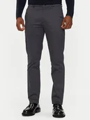 Spodnie męskie - Calvin Klein Chinosy K10K113429 Szary Slim Fit - miniaturka - grafika 1