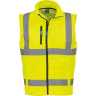 Garnitury - Yoko Męska kamizelka softshell Yk050/Hv006 Hi-vis ŻÓŁTY S - miniaturka - grafika 1