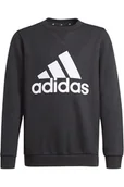 Bluzy dla dziewczynek - Bluza dziecięca Adidas BL SWT dresowa czarna-110 - miniaturka - grafika 1