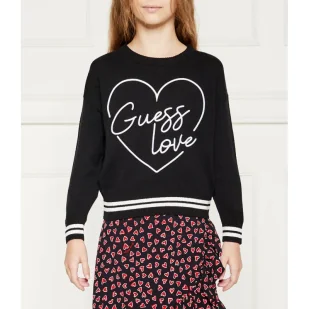 Guess Sweter | Oversize fit - Swetry dla dziewczynek - miniaturka - grafika 1