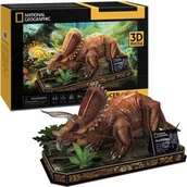 Puzzle - PUZZLE 3D NATIONAL GEOGRAPHIC TRICERATOPS 44 ELEMENTY DS1052H CUBIC FUN - miniaturka - grafika 1