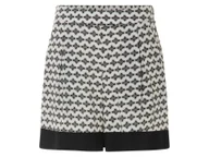 Spodenki damskie - esmara® Szorty damskie z wiskozy (Czarny / biały, M (40/42)) - miniaturka - grafika 1