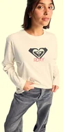 Koszulki i topy damskie - t-shirt damski ROXY HANGLOOSE ART LS WBS0/EGRET - miniaturka - grafika 1