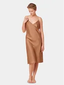 Piżamy damskie - Triumph Koszula nocna Silky Sensuality 10218278 Brązowy - miniaturka - grafika 1