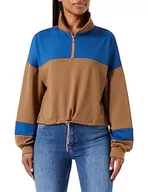 Swetry damskie - libbi Sweter damski 23930091, brązowo-niebieski, M, Brązowy niebieski, M - miniaturka - grafika 1