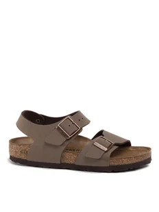 Birkenstock Sandały New York Kids Bs 0087783 D Brązowy - Buty dla chłopców - miniaturka - grafika 1