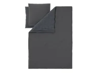 Pościel - LIVARNO® Pościel satynowa z mikrofibry, 160 x 200 cm (Kręgi/antracyt) - miniaturka - grafika 1