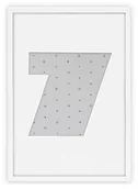 Ramki na zdjęcia - Ramka Na Zdjęcia Cyferka Siedem Biała. Ramka O Rozmiarze 21X30 Cm - miniaturka - grafika 1