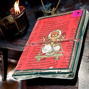 Notes Notatnik Pamiętni Ganesha Papier Czerpany Indie Orientalny Idealny Prezent - Notesy i bloczki - miniaturka - grafika 1