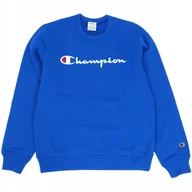 Bluzy męskie - Bluza męska Champion Crewneck Sweatshirt niebieska 220254 BS008 2XL - miniaturka - grafika 1