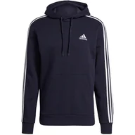 Bluzy męskie - ND05_B17952-2XL GK9073 Bluza męska adidas Essentials Fleece 3-Stripes Hoodie granatowa GK9073 r.2XL - miniaturka - grafika 1