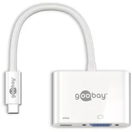 Złącza, przejściówki, adaptery - goobay Adapter USB-C na VGA + USB-C PowerDelivery USBCVGAPD - miniaturka - grafika 1