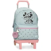 Plecaki - Joumma Disney Mickey i Minnie Kisses Plecak Adaptacyjny na wózek Niebieski 32x42x15 cms Poliester 20,46L, niebieski, Plecak adaptacyjny do wózka - miniaturka - grafika 1