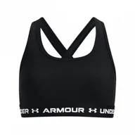 Bielizna sportowa damska - Dziewczęcy biustonosz treningowy UNDER ARMOUR Crossback Mid Solid - miniaturka - grafika 1