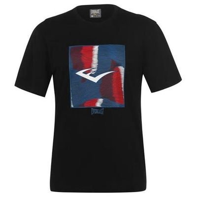 Everlast E Logo, koszulka męska, czarna, Rozmiar M