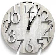 Zegary - Drewniany zegar ścienny JVD HT113.2 średnica 40 cm - miniaturka - grafika 1