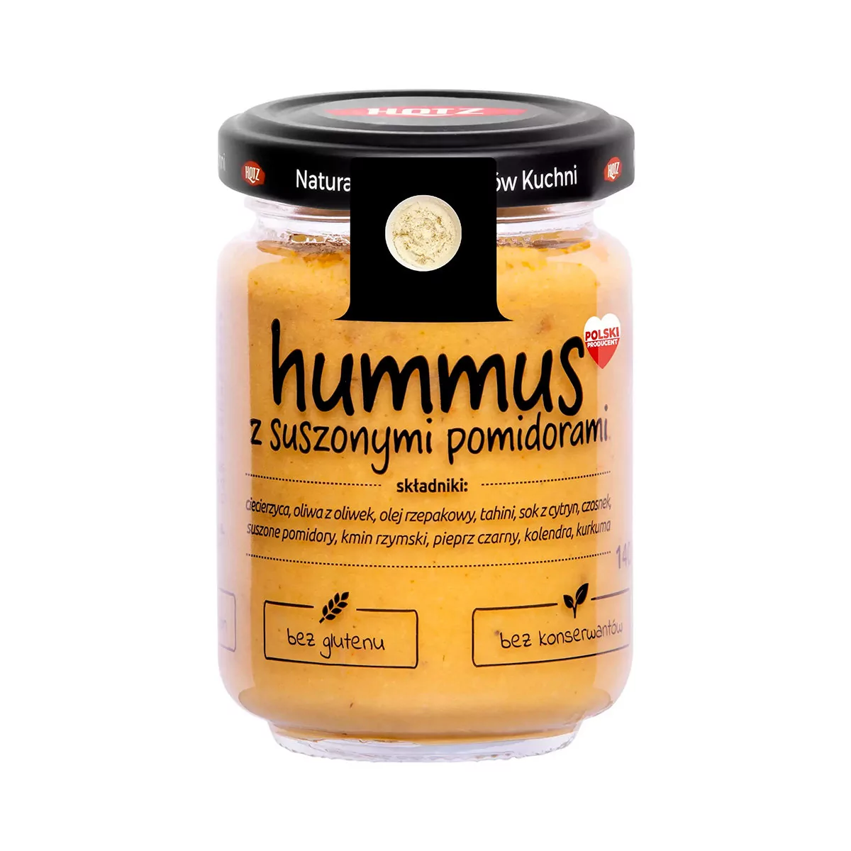 Hotz Hummus z suszonymi pomidorami HOTZ, 140g