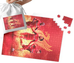 PUZZLE - Liverpool F.C. WZORY DLA MAŁEGO PIŁKARZA 120el + WORECZEK - Puzzle - miniaturka - grafika 1