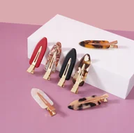 Ozdoby do włosów - SISTER YOUNG_Lily Makeup Hair Clips Set klipsy do włosów Black 2szt - miniaturka - grafika 1