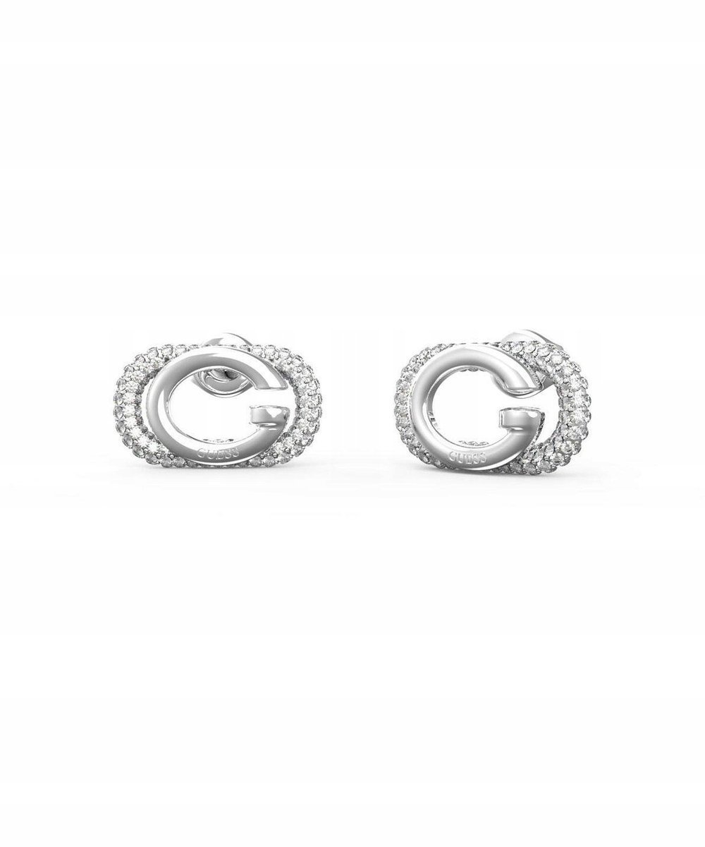Kolczyki Guess Oh My G JUBE04511JW srebrne na prezent