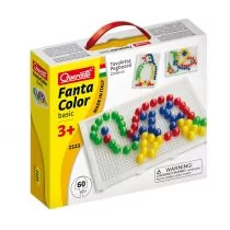 Quercetti 2123 FANTACOLOR MINI MOZAIKA 60 PINGWIN - Zabawki kreatywne - miniaturka - grafika 1