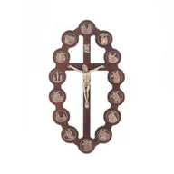 Dewocjonalia - Krzyż drewniany, droga krzyżowa - miniaturka - grafika 1
