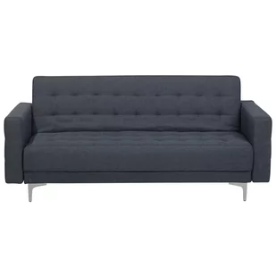 Beliani Sofa trzyosobowa tapicerowana ciemnoszara ABERDEEN - Sofy i kanapy - miniaturka - grafika 1