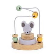 Zabawki sensoryczne - Myszka Labirynt z Koralików Drewnianych - miniaturka - grafika 1