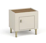 Szafki nocne - Szafka Nocna Mossa Mo11 Dab Whisky / Cashmere - miniaturka - grafika 1