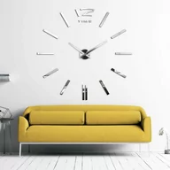 Zegary - MINIMALISTYCZNY zegar na ścianę srebrny - miniaturka - grafika 1