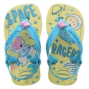 Havaianas Unisex Baby Peppa Pig Beżowe klapki japonki, 8/9 UK dziecko, BEŻOWY - Buty dla chłopców - miniaturka - grafika 1