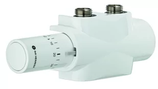 Zestaw termostatyczny Multilux 4 do grzejników z dwupunktowym przyłączem z białą głowicą termostatyczną Halo - Akcesoria grzewcze - miniaturka - grafika 1