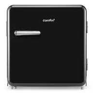 Lodówki turystyczne - Comfee RCD50DK1RT(E) mini lodówka w stylu retro, 47 l, wysokość 50 cm, 100 kWh/rok, regulowana regulacja temperatury, regulowane nóżki, czarna - miniaturka - grafika 1