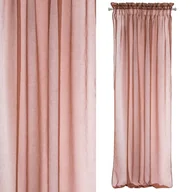 Firany - Euro Firany Firana Dekoracyjna Metis Na Taśmie 140 x 300 Bordo 1219198 - miniaturka - grafika 1